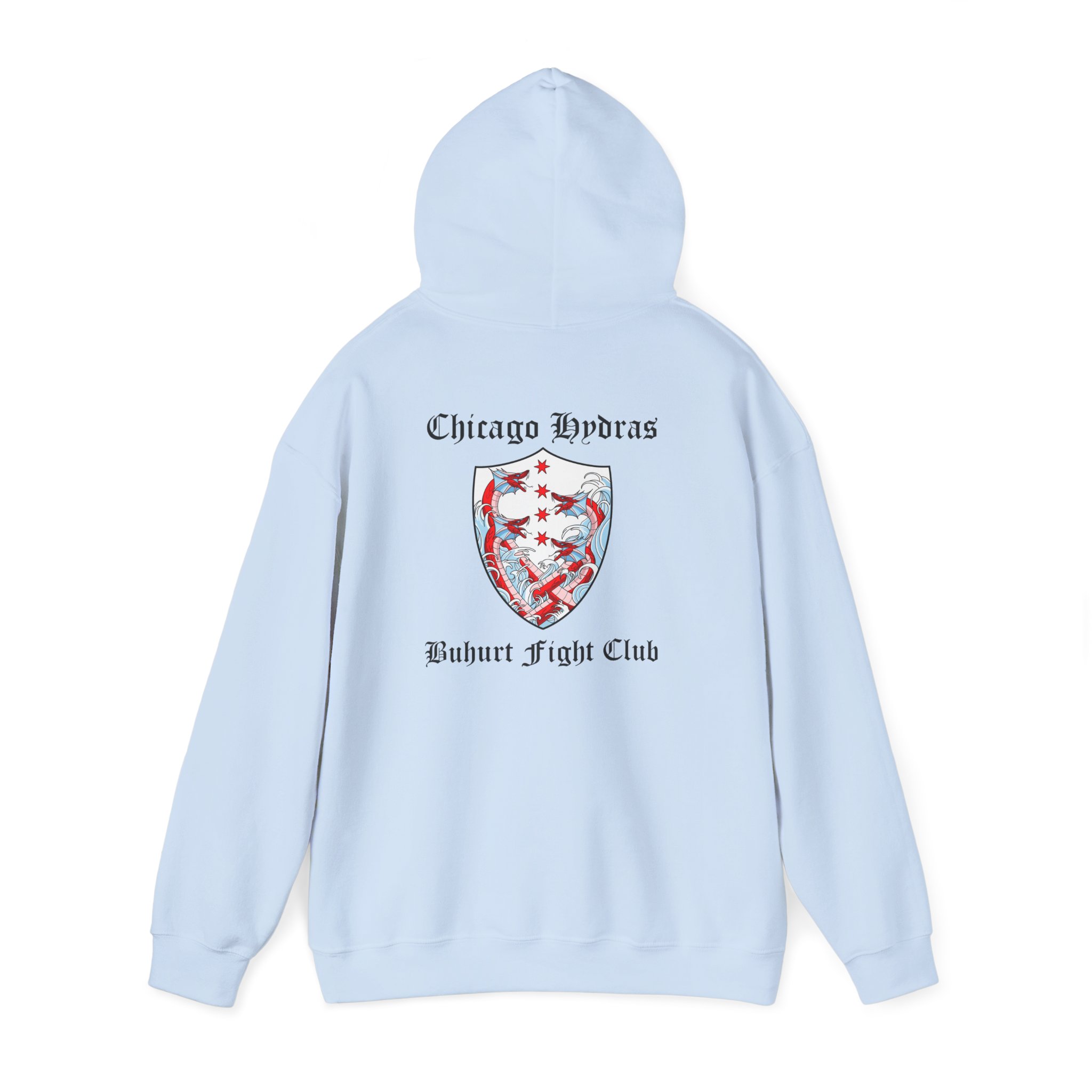 Hydras Chicago Buhurt Fight Club Hoodie — Hydras Logo Sweatshirt - Image 15